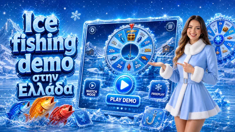 Ice fishing demo στην Ελλάδα με timer bet spots και live παρακολούθηση